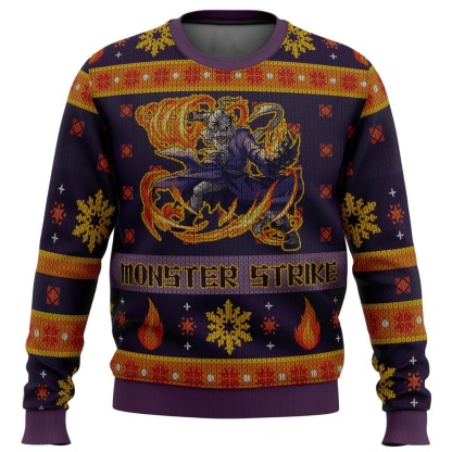 shishio makoto monster strike rurouni kenshin samurai x ugly christmas sweater 1 Shishio Makoto Monster Strike Rurouni Kenshin Samurai X Ugly Christmas Sweater - Image 1