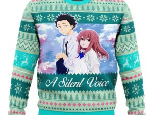 Shouko And Shouya A Silent Voice Ugly Christmas Sweater - Image 1
