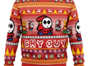 Shy Guy Mario Bros Ugly Christmas Sweater - Image 1