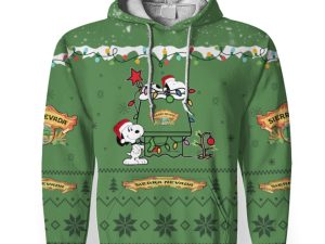 Sierra Nevada American Merry Christmas, Snoopy House Cute Fan Gift-3D Unisex Hoodie - Image 1