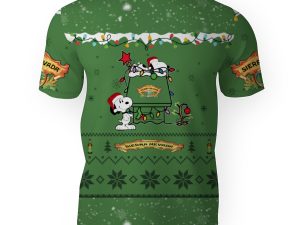 Sierra Nevada American Merry Christmas, Snoopy House Cute Fan Gift-3D Unisex T-Shirt - Image 1
