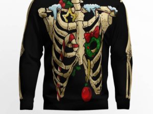 Skeleton Christmas Awesome Ugly Christmas Sweater - Image 1