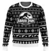 Skeleton Christmas Jurassic Park Ugly Christmas Sweater - Image 1