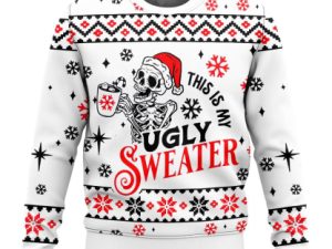 Skeleton This Is My Ugly Christmas Sweater - Image 1