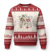 Skeleton Ugly Christmas Sweater Dead Inside But Jolly Af Xmas Vibe Funny - Image 1