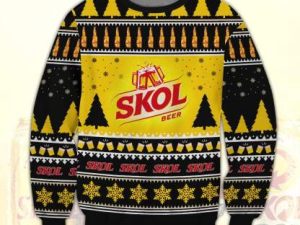 Skol Beer Ugly Christmas Sweater - Image 1