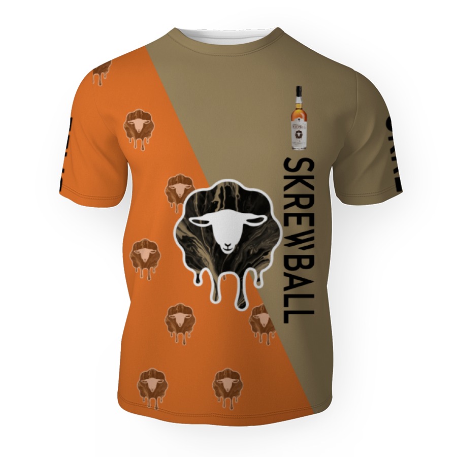 skrewball and pattern logo 3d unisex t shirt 1 Skrewball And Pattern Logo-3D Unisex T-Shirt - Image 1