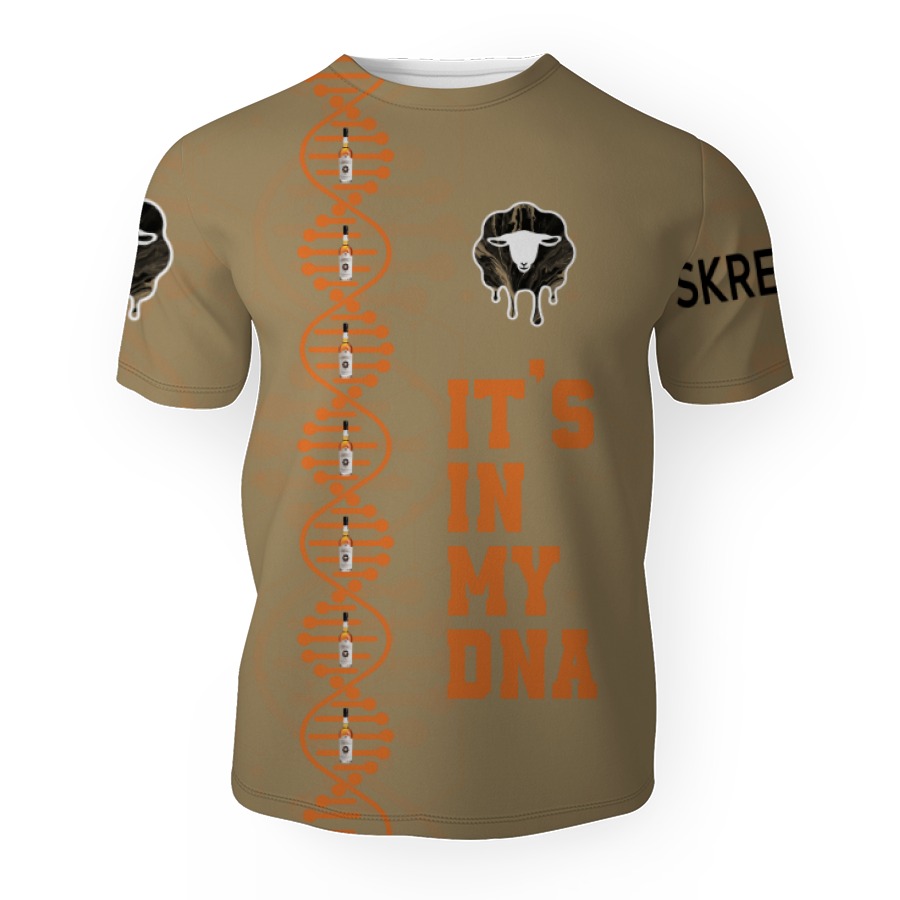 skrewball its in my dna 3d unisex t shirt 1 Skrewball It's In My DNA-3D Unisex T-Shirt - Image 1