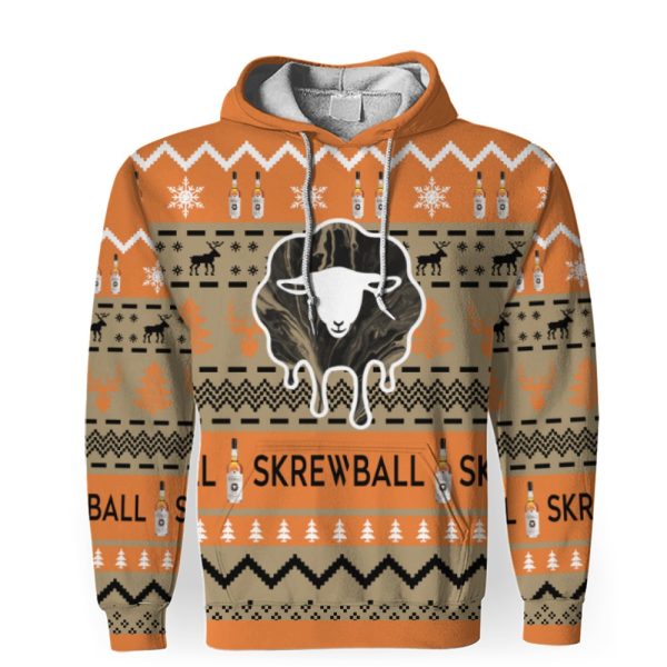 Skrewball Shirts For Men With Vintage For Sale-3D Unisex Hoodie - Image 1