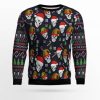 Skull Face Ugly Christmas Sweater - Image 1