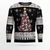 Skull Pine Tree Ugly Christmas Sweater - Image 1