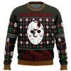 Slashing Through The Snow Jason Voorhees Ugly Christmas Sweater - Image 1