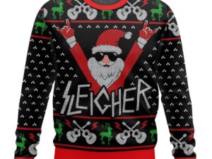 Sleigher Santa Ugly Christmas Sweater - Image 1