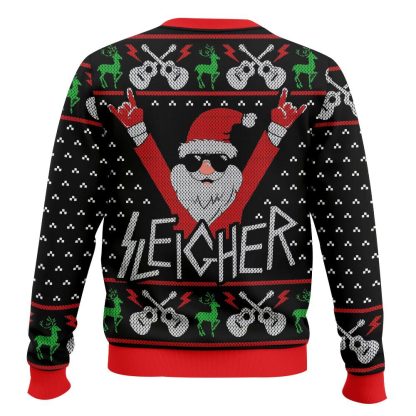 sleigher santa ugly christmas sweater 2 Sleigher Santa Ugly Christmas Sweater - Image 2