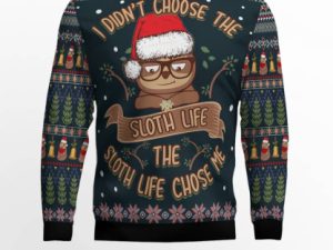 Sloth Life Ugly Christmas Sweater - Image 1