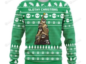 Sloth Tree Ugly Christmas Sweater - Image 1