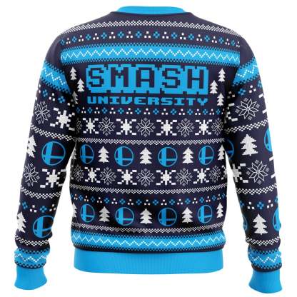 smash university super smash bros ugly christmas sweater 2 Smash University Super Smash Bros Ugly Christmas Sweater - Image 2