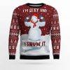 Snowman Ugly Christmas Sweater - Image 1