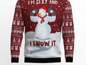 Snowman Ugly Christmas Sweater - Image 1