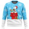 Snowy Christmas Cute Doggy Ugly Christmas Sweater Holiday Gift - Image 1