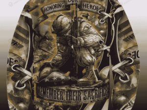 Soldier Print Mens Trendy Ugly Christmas Sweater - Image 1