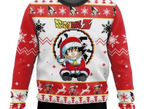 Son Goku Dragon Ball Z Ugly Christmas Sweater Holiday Gift - Image 1