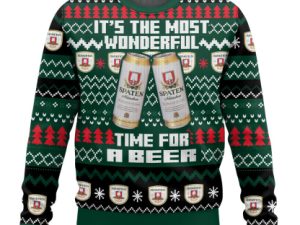 Spaten Its The Most Wonderful Time Ugly Christmas Sweater - Image 1