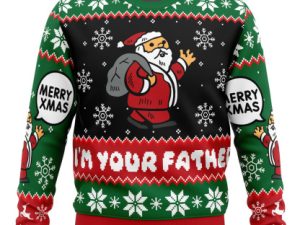 Spoiler Christmas Santa Claus Ugly Christmas Sweater - Image 1