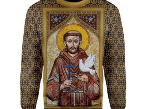 St Francis Of Assisi Ugly Christmas Sweater - Image 1