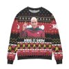 St The Next Generation Make It Snow Ugly Christmas Sweater - Image 1