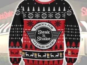 Steak N Shake Ugly Christmas Sweater - Image 1