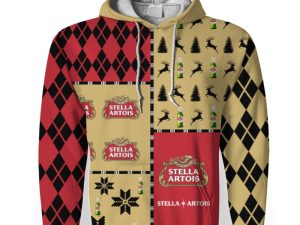 Stella Artois Merry Christmas And -3D Unisex Hoodie - Image 1