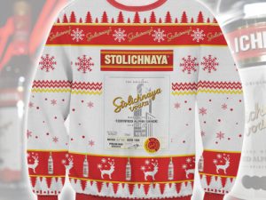 Stolichnaya Vodka Ugly Christmas Sweater - Image 1