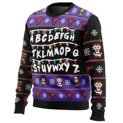 stranger things ugly christmas sweater 2 Stranger Things Ugly Christmas Sweater - Image 2