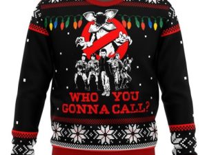 Stranger Things Who You Gonna Call Ugly Christmas Sweater - Image 1