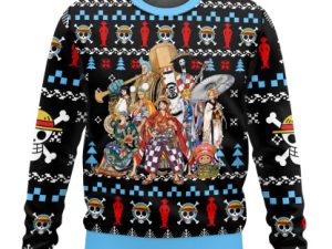 Straw Hat Pirates One Piece Ugly Christmas Sweater - Image 1