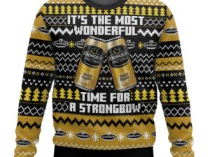 Strongbow Uk Beer Ugly Christmas Sweater - Image 1