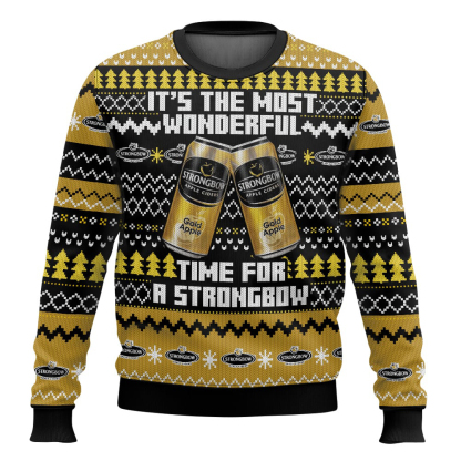 strongbow uk beer ugly christmas sweater 1 Strongbow Uk Beer Ugly Christmas Sweater - Image 1