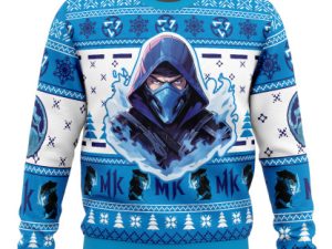 Sub Zero Mortal Kombat Ugly Christmas Sweater - Image 1