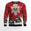 Sugar Skull Nurse Ugly Christmas Sweater - Image 1
