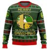 Super Smash Bros Merry Smashmas Ugly Christmas Sweater - Image 1