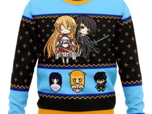 Sword Art Online Sprites Ugly Christmas Sweater - Image 1