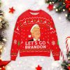 T Lets Go Brandon Christmas Sweater Unisex Funny Ugly Christmas Sweater - Image 1