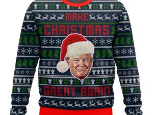 T Make Christmas Great Again Ugly Christmas Sweater - Image 1