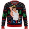 T Merica Funny Christmas Sweater Unisex Funny Ugly Christmas Sweater - Image 1