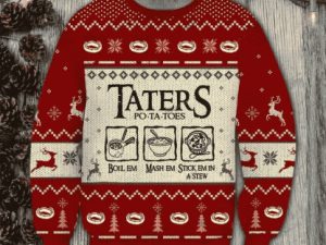 Taters Potatoes Lotr Ugly Christmas Sweater - Image 1