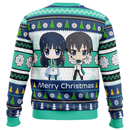 tatsuya and miyuki the irregular at magic high school ugly christmas sweater 2 Tatsuya And Miyuki The Irregular At Magic High School Ugly Christmas Sweater - Image 2