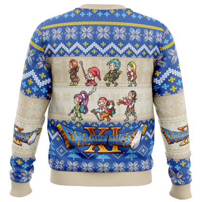 team quest dragon quest ugly christmas sweater 2 Team Quest Dragon Quest Ugly Christmas Sweater - Image 2
