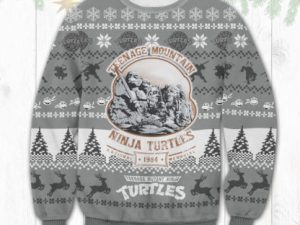 Teenage Mountain Ninja Turtles Ugly Christmas Sweater - Image 1