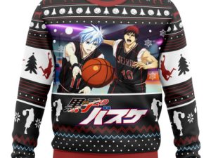 Tetsuya And Taiga Kurokos Basketball Ugly Christmas Sweater - Image 1